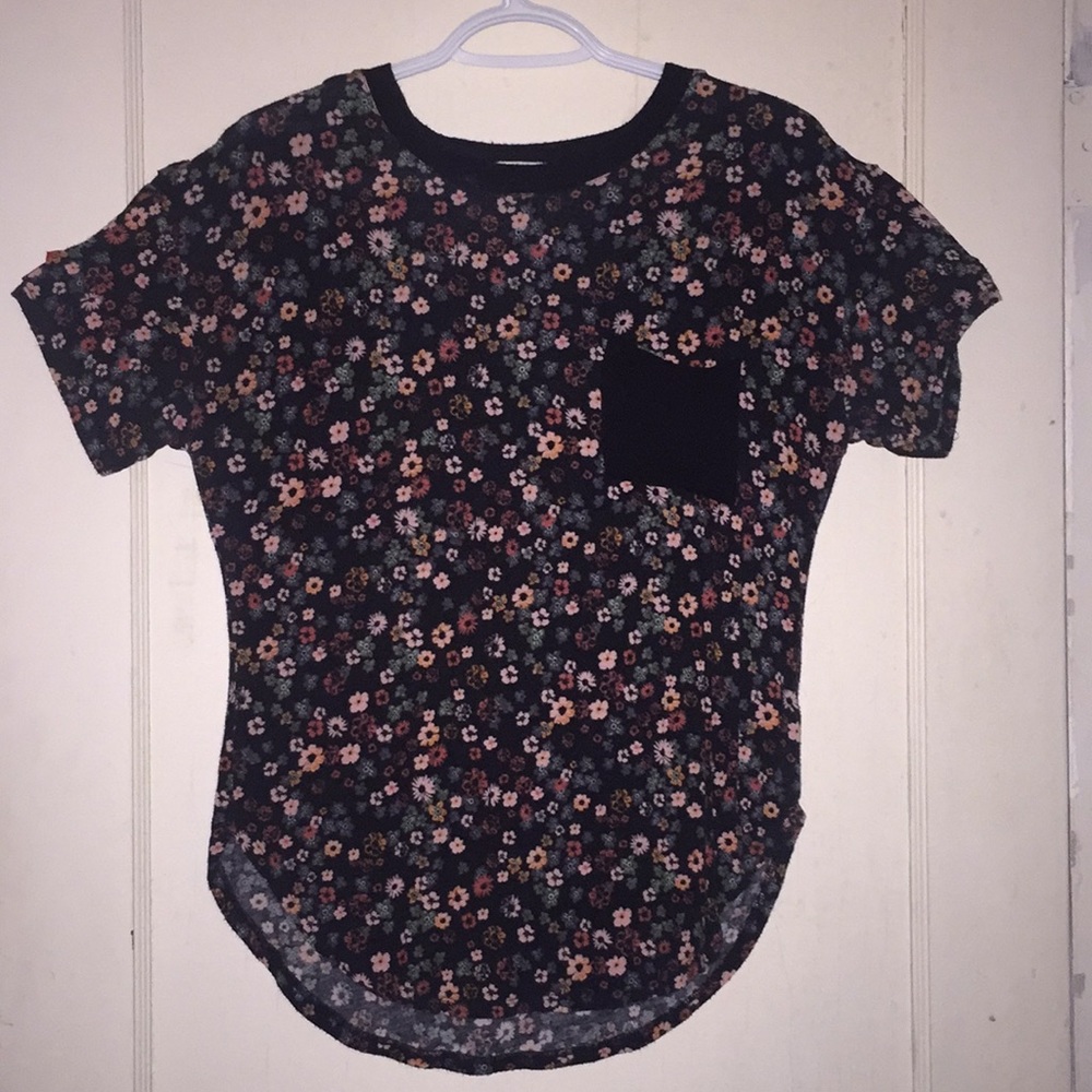 Black Floral Shirt